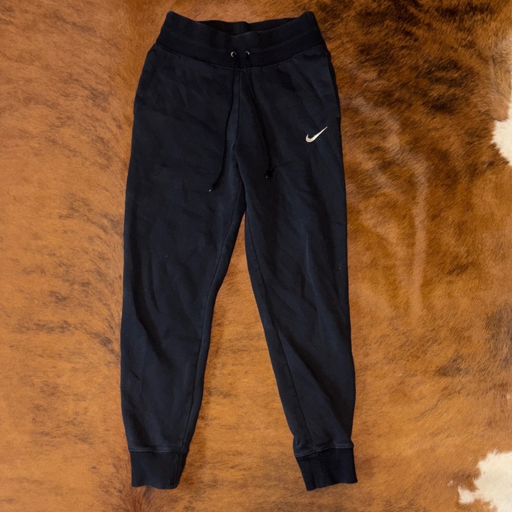 Nike Women’s Black Jogger Sweatpants with White Swoosh “NEW”